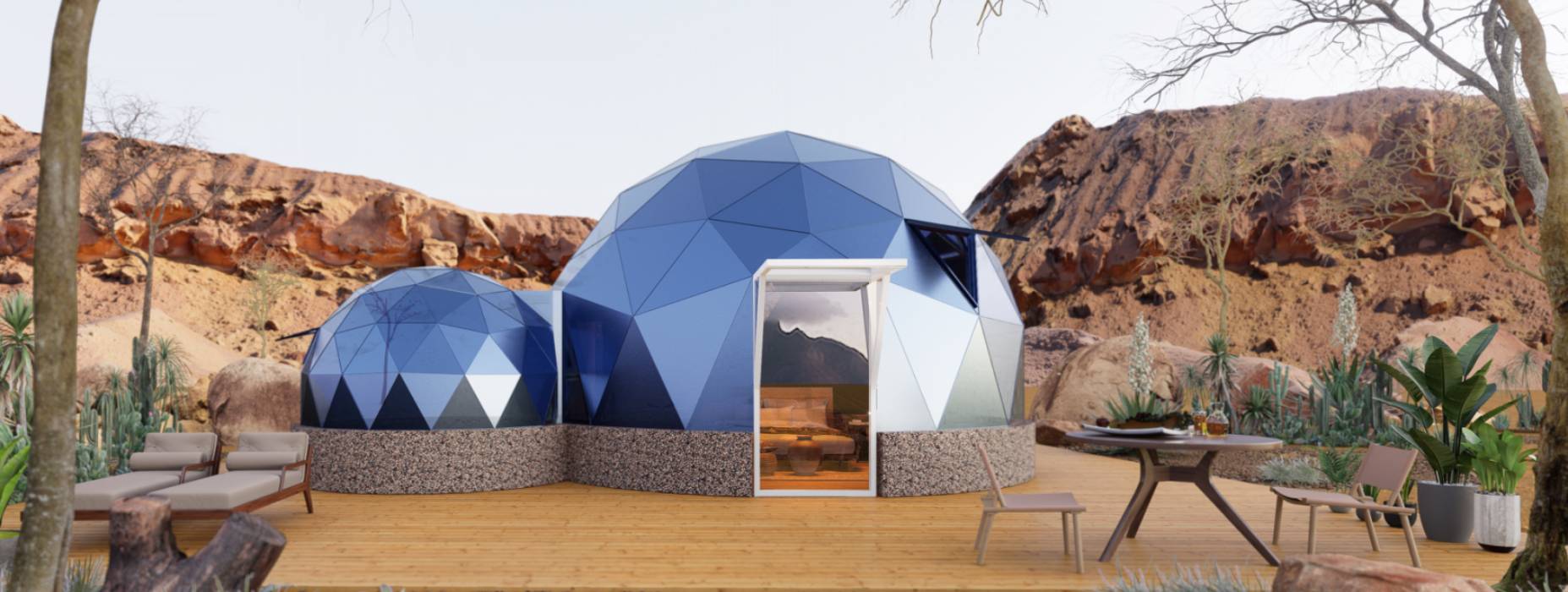 电白县球形智能光伏玻璃星空房